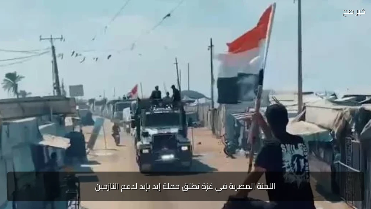 اللجنة المصرية في غزة تطلق حملة إيد بإيد لدعم النازحين