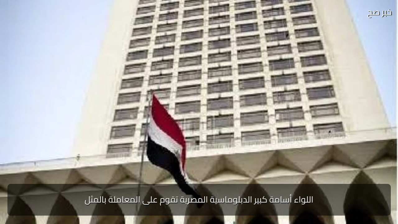 اللواء أسامة كبير الدبلوماسية المصرية تقوم على المعاملة بالمثل