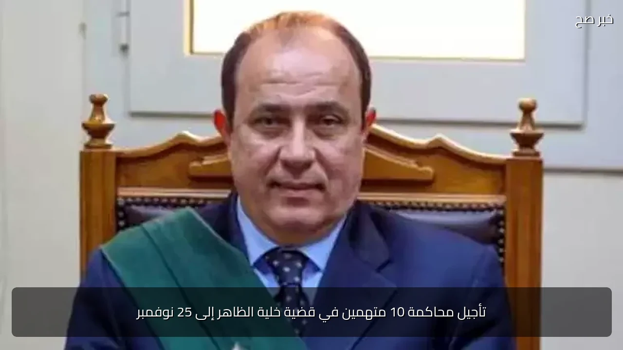 تأجيل محاكمة 10 متهمين في قضية خلية الظاهر إلى 25 نوفمبر