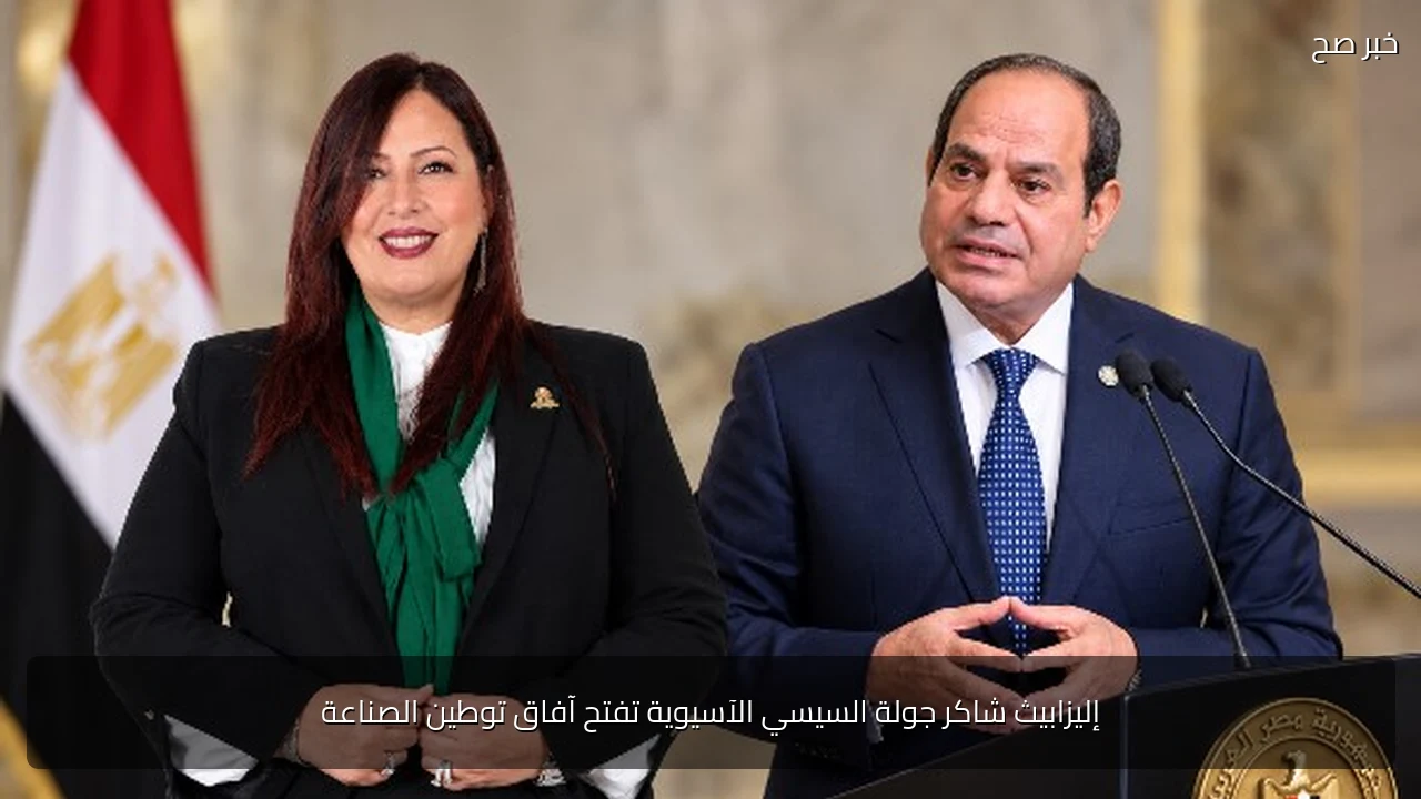 إليزابيث شاكر جولة السيسي الآسيوية تفتح آفاق توطين الصناعة