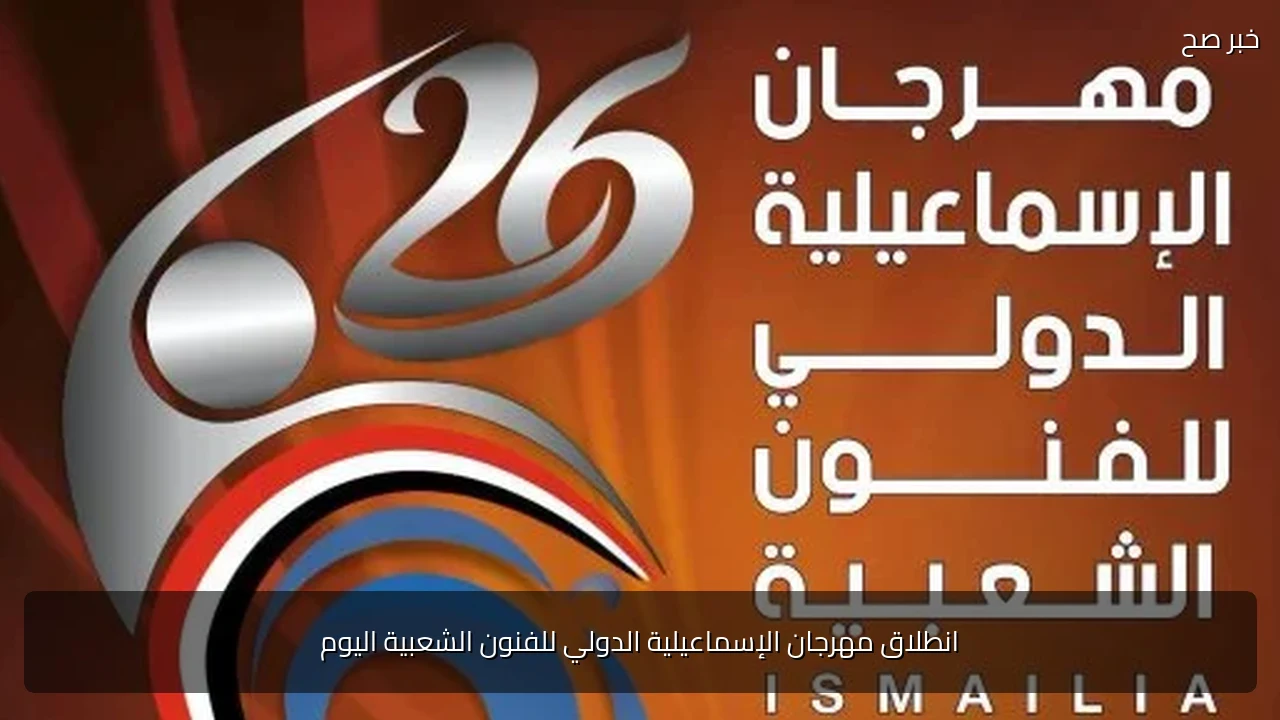 انطلاق مهرجان الإسماعيلية الدولي للفنون الشعبية اليوم