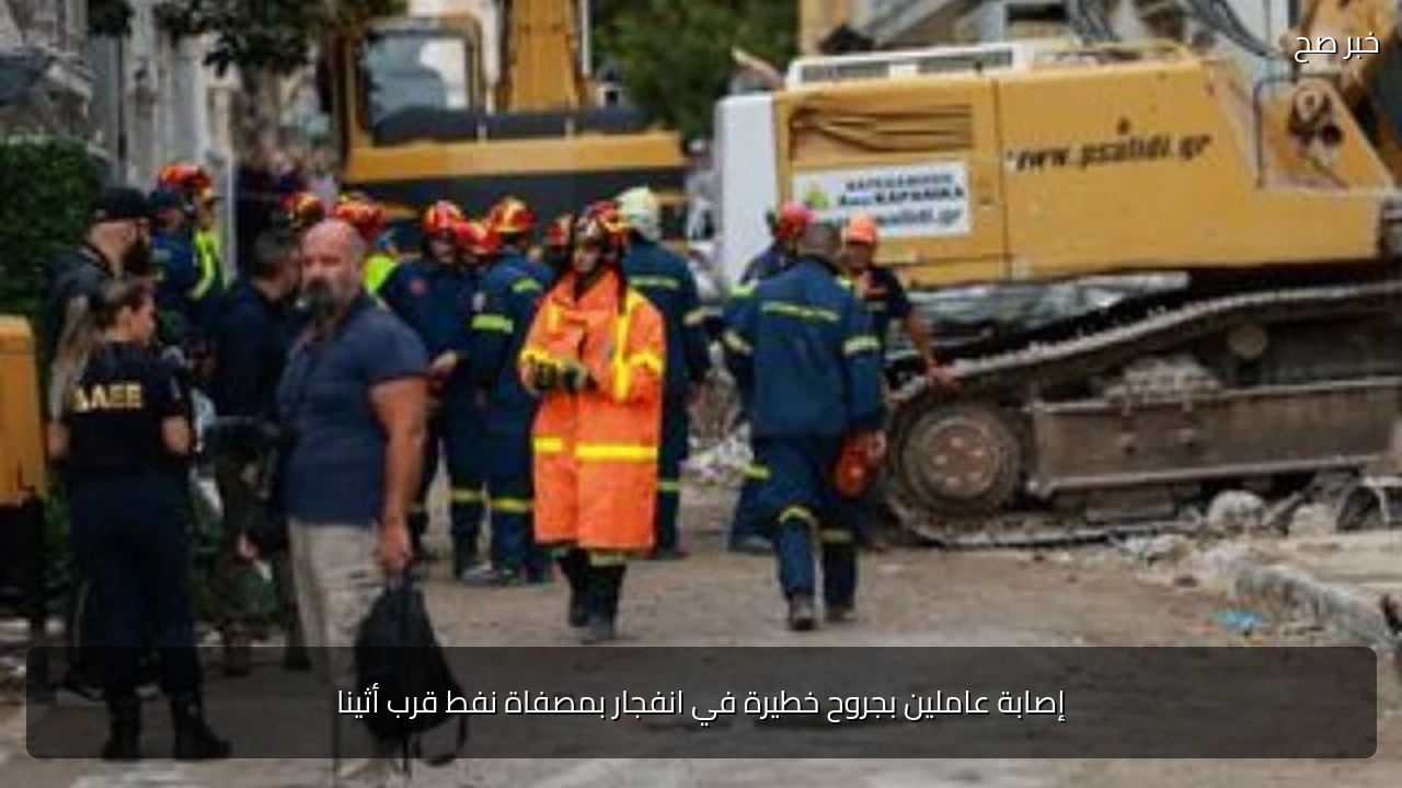 إصابة عاملين بجروح خطيرة في انفجار بمصفاة نفط قرب أثينا