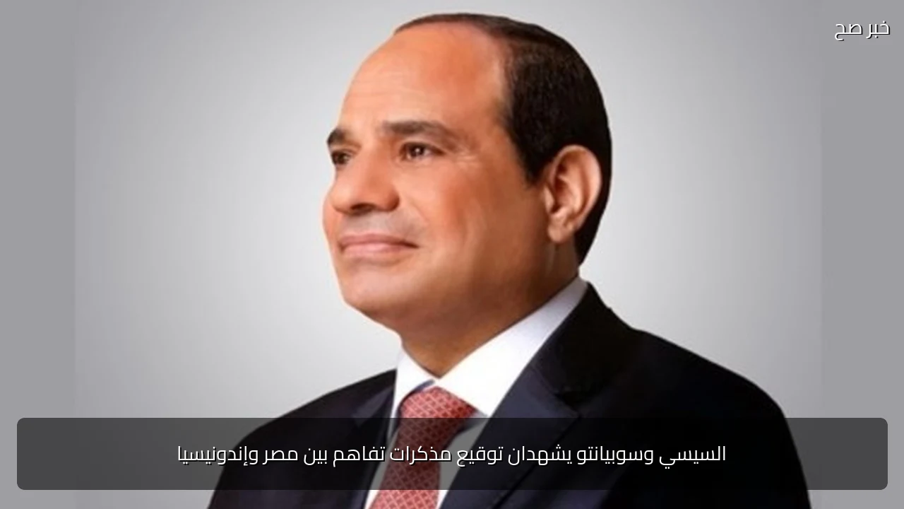 السيسي وسوبيانتو يشهدان توقيع مذكرات تفاهم بين مصر وإندونيسيا