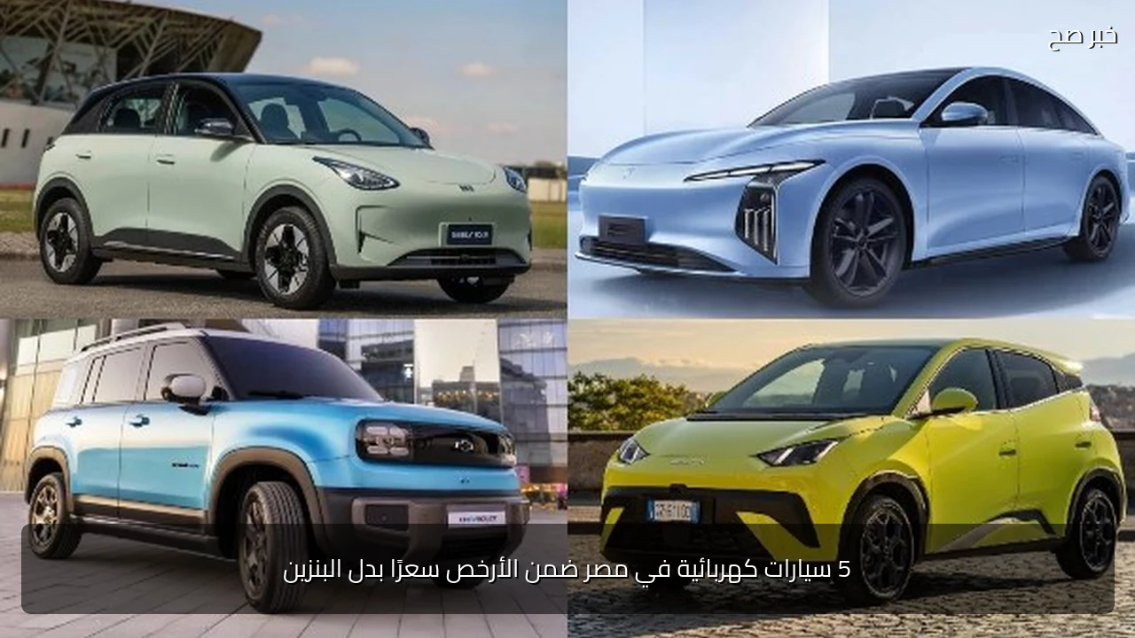 5 سيارات كهربائية في مصر ضمن الأرخص سعرًا بدل البنزين