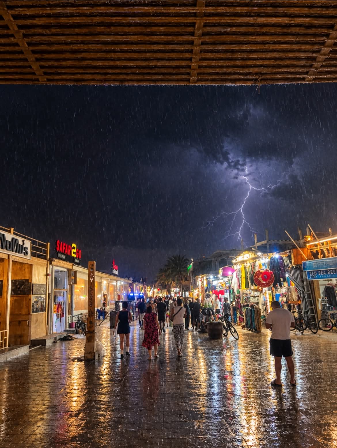 أمطار رعدية تضرب جنوب سيناء ورفع الاستعداد للسيول