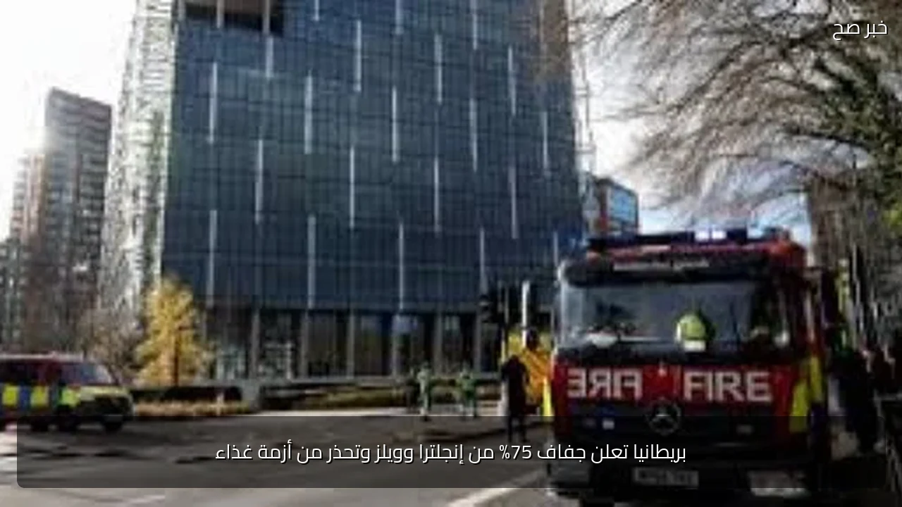 بريطانيا تعلن جفاف 75% من إنجلترا وويلز وتحذر من أزمة غذاء
