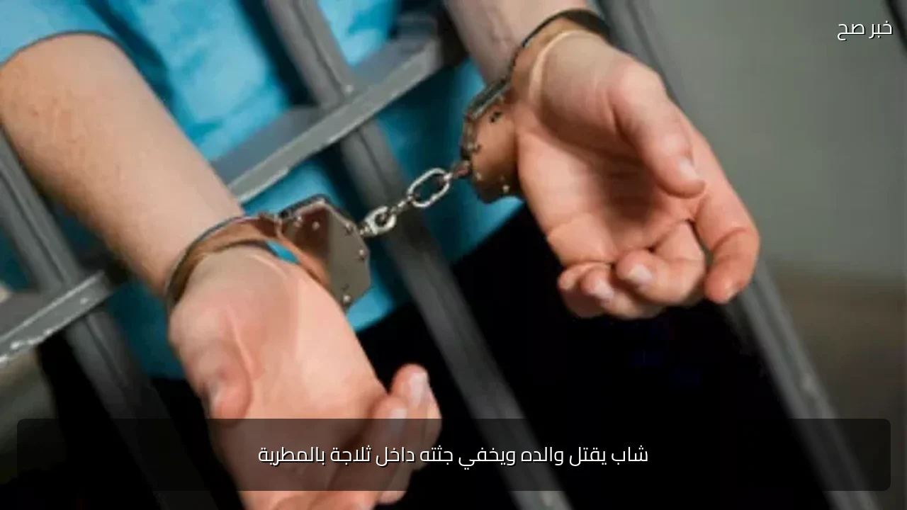 شاب يقتل والده ويخفي جثته داخل ثلاجة بالمطرية