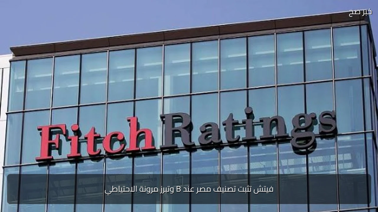 فيتش تثبت تصنيف مصر عند B وتبرز مرونة الاحتياطي