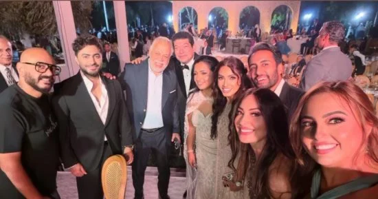تامر حسني وأحمد سعد يتألقان في زفاف ابنة شيرين عادل تامر حسني وأحمد سعد يتألقان في زفاف ابنة شيرين عادل