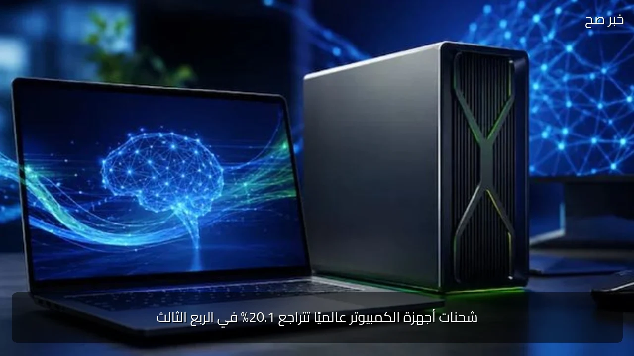 شحنات أجهزة الكمبيوتر عالميًا تتراجع 20.1% في الربع الثالث