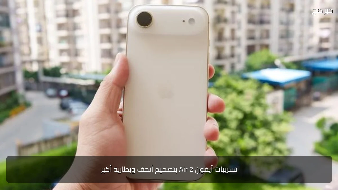 تسريبات آيفون Air 2 بتصميم أنحف وبطارية أكبر