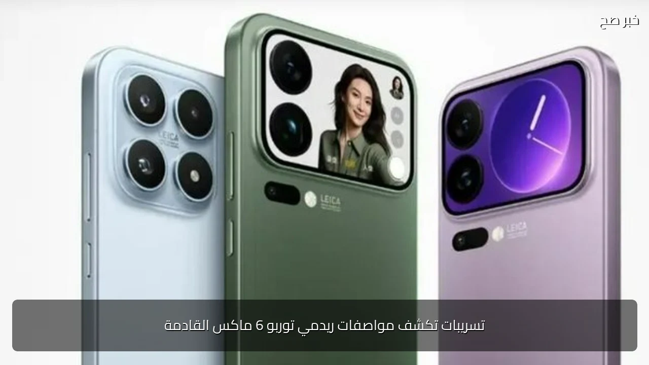 تسريبات تكشف مواصفات ريدمي توربو 6 ماكس القادمة