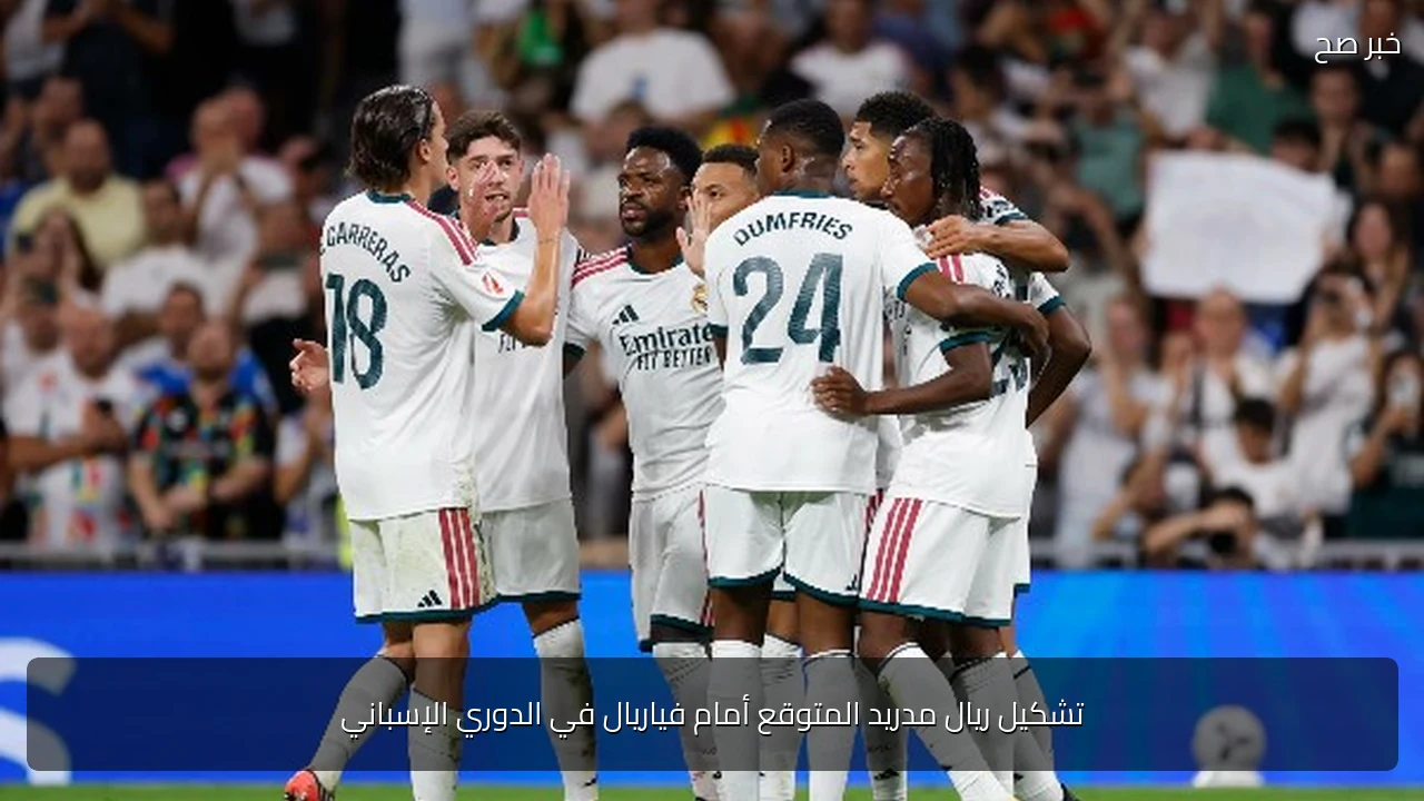 تشكيل ريال مدريد المتوقع أمام فياريال في الدوري الإسباني