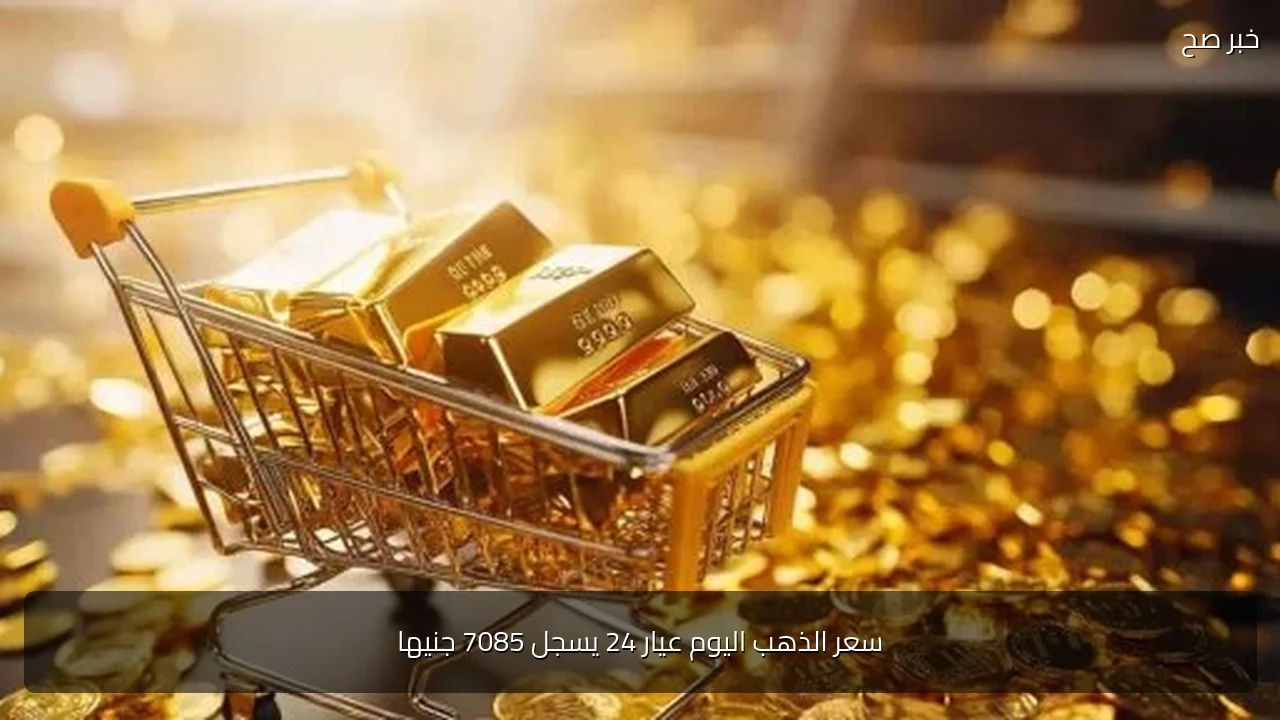 سعر الذهب اليوم عيار 24 يسجل 7085 جنيها