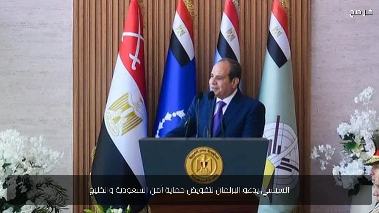 السيسي يدعو البرلمان لتفويض حماية أمن السعودية والخليج