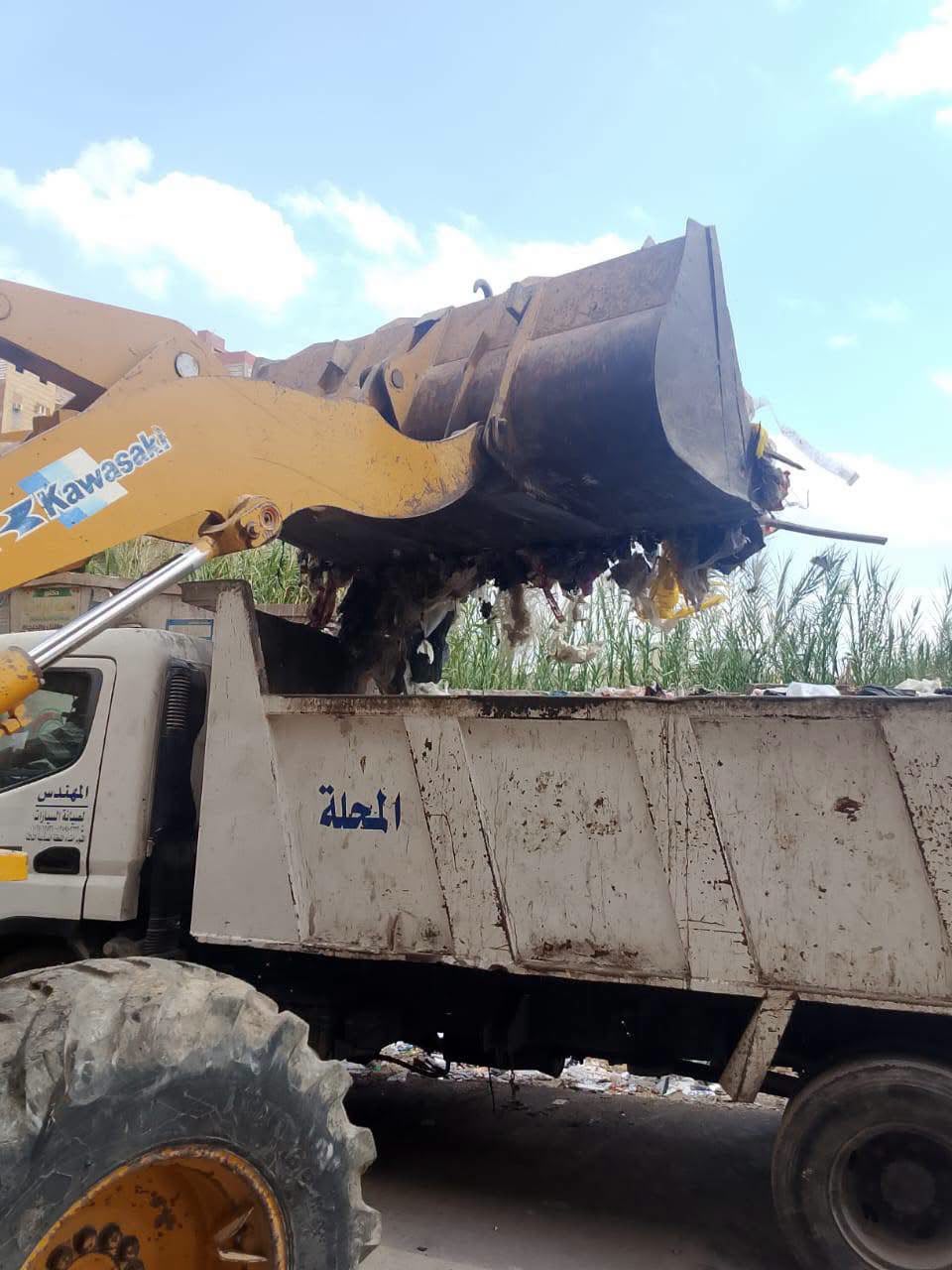 الغربية ترفع 700 طن من المخلفات والتراكمات الغربية ترفع 700 طن من المخلفات والتراكمات