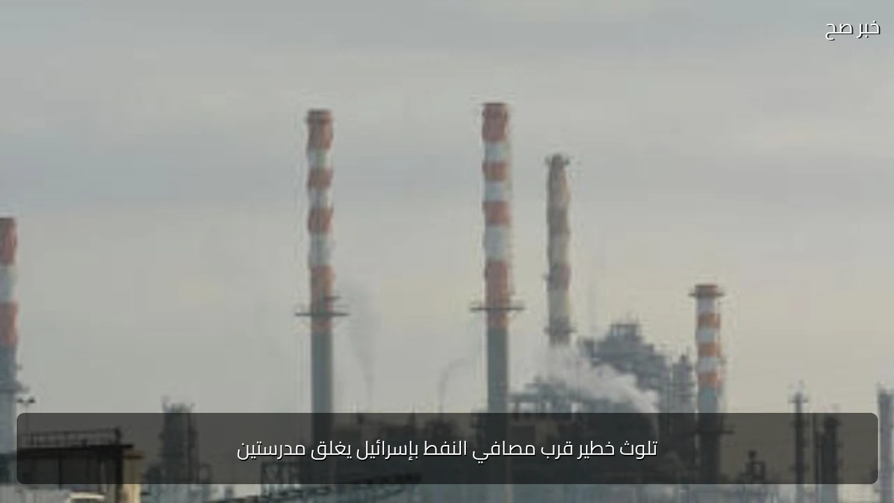 تلوث خطير قرب مصافي النفط بإسرائيل يغلق مدرستين