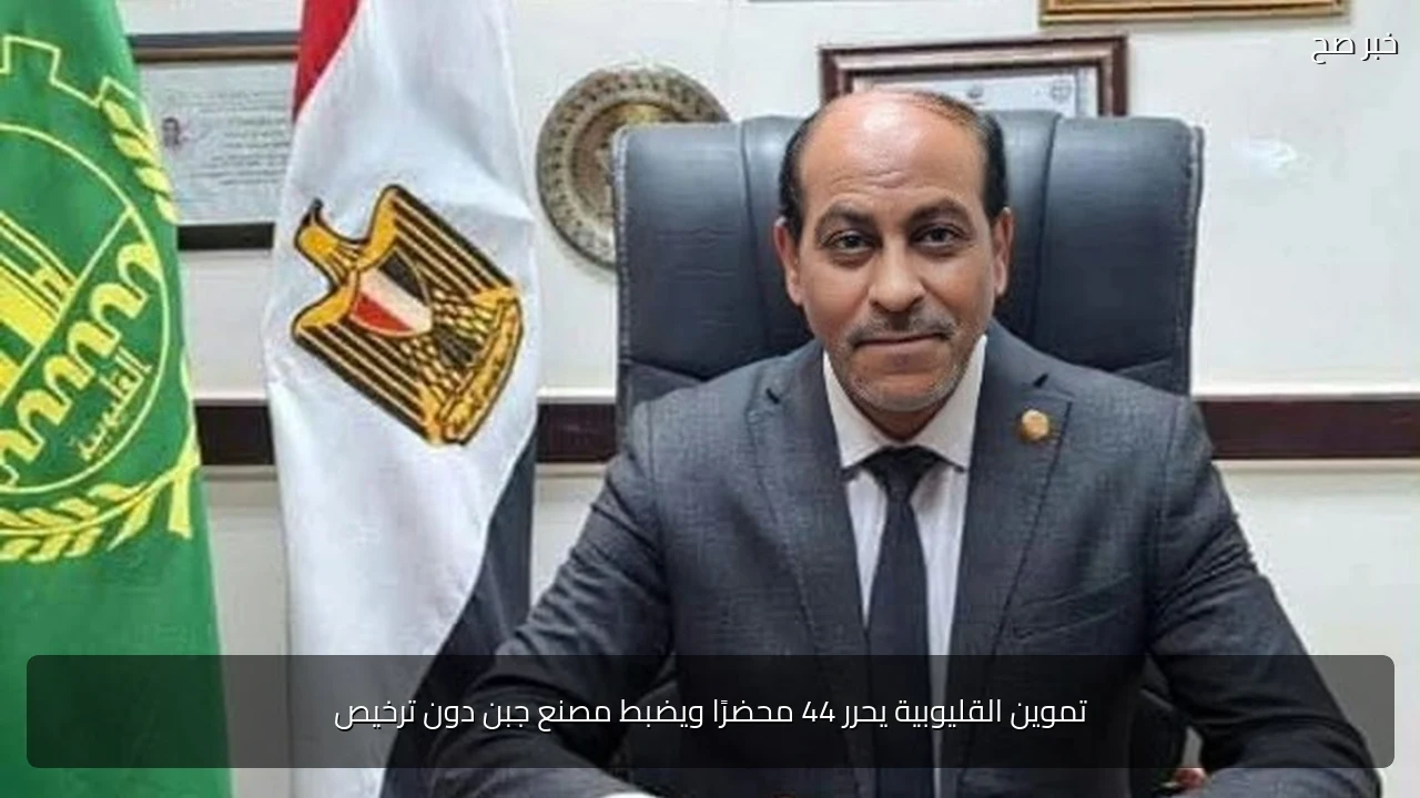 تموين القليوبية يحرر 44 محضرًا ويضبط مصنع جبن دون ترخيص