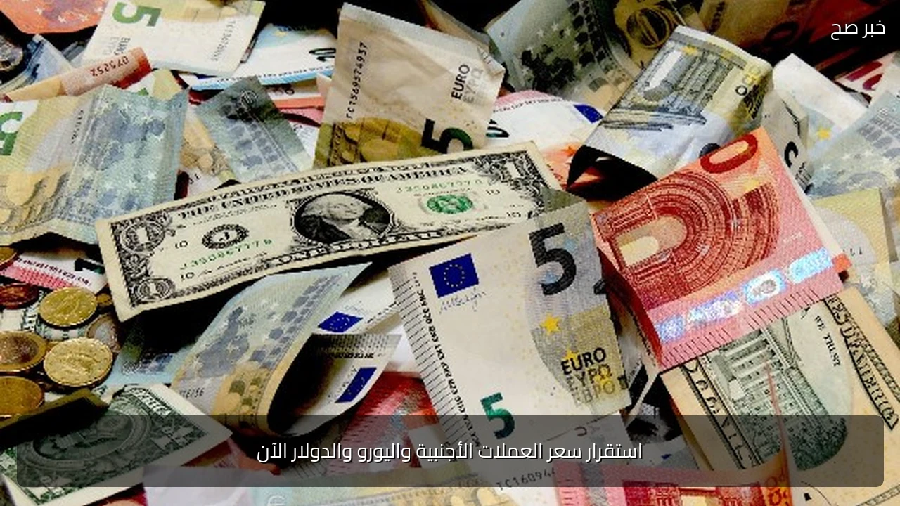 استقرار سعر العملات الأجنبية واليورو والدولار الآن