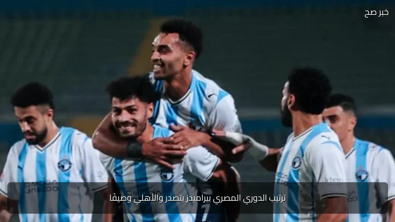 ترتيب الدوري المصري بيراميدز يتصدر والأهلي وصيفًا