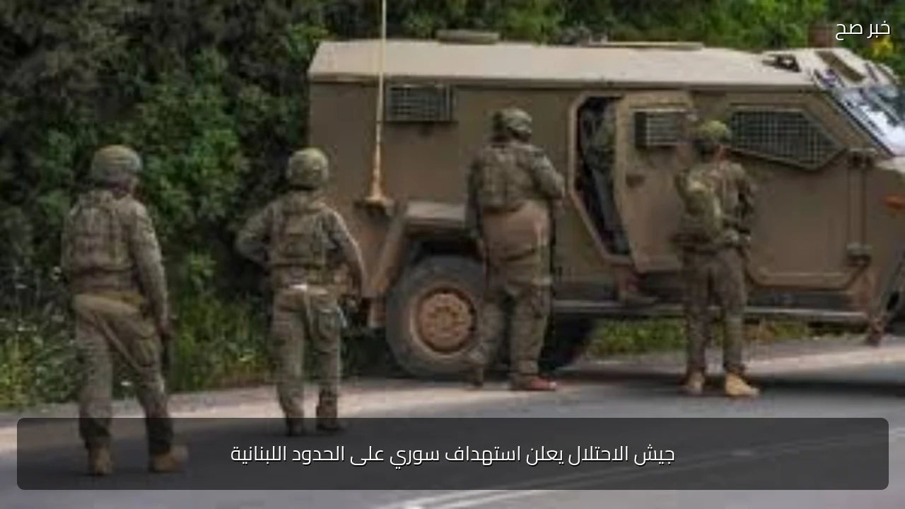 جيش الاحتلال يعلن استهداف سوري على الحدود اللبنانية