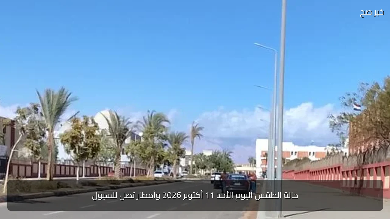 حالة الطقس اليوم الأحد 11 أكتوبر 2026 وأمطار تصل للسيول