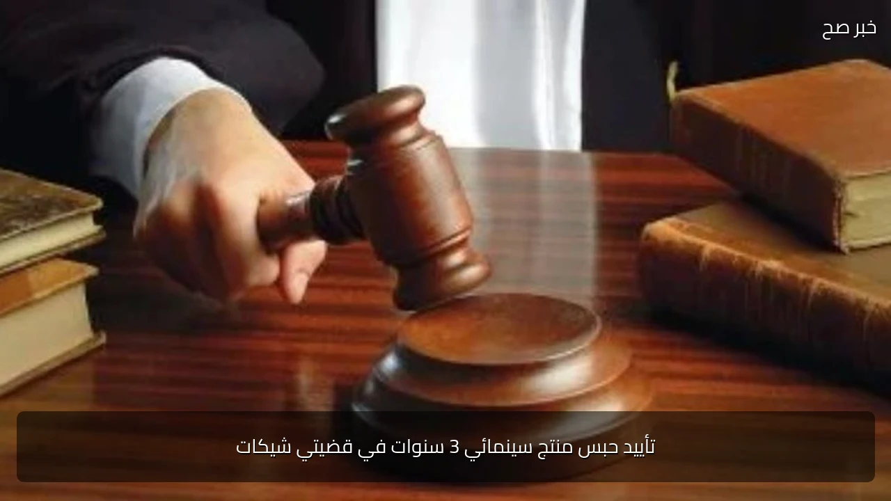 تأييد حبس منتج سينمائي 3 سنوات في قضيتي شيكات