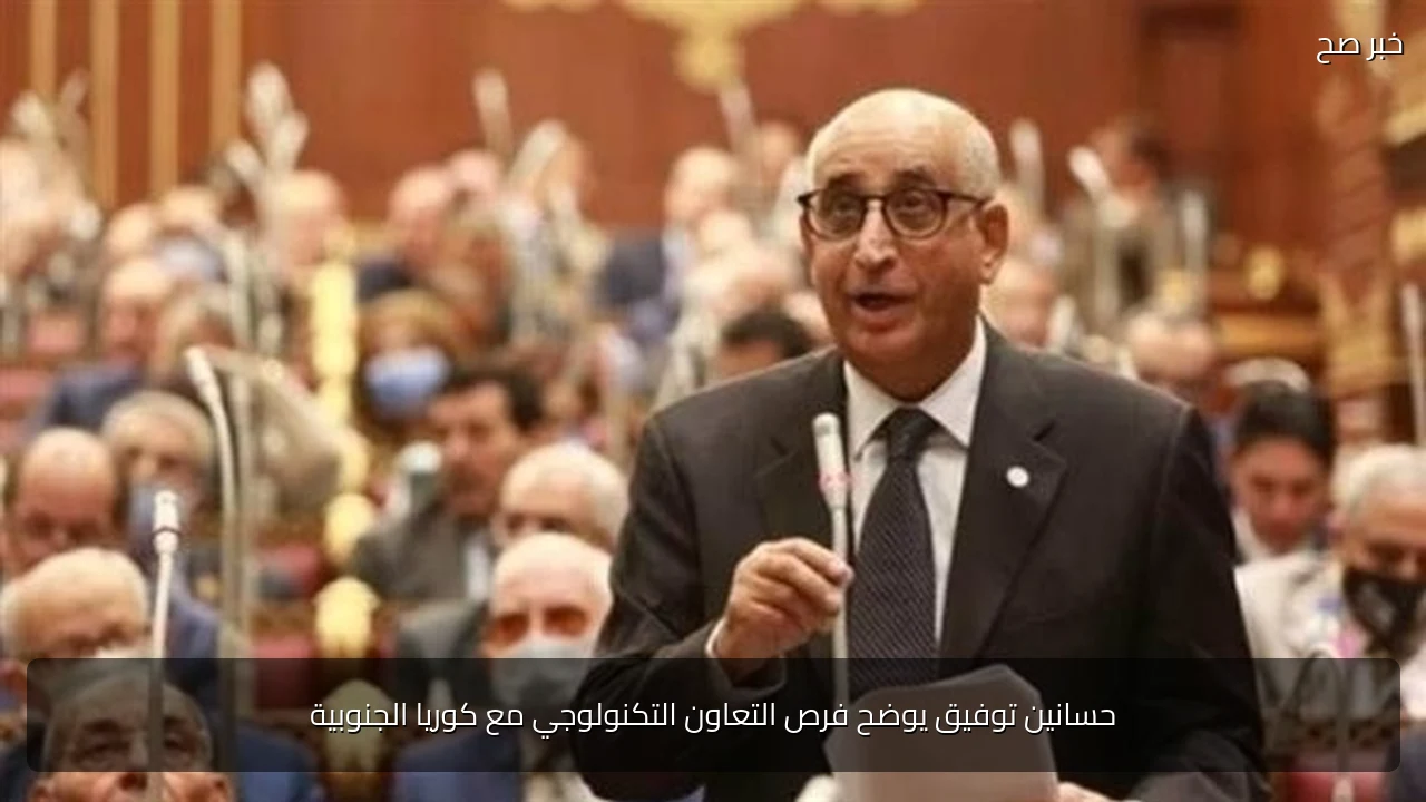حسانين توفيق يوضح فرص التعاون التكنولوجي مع كوريا الجنوبية