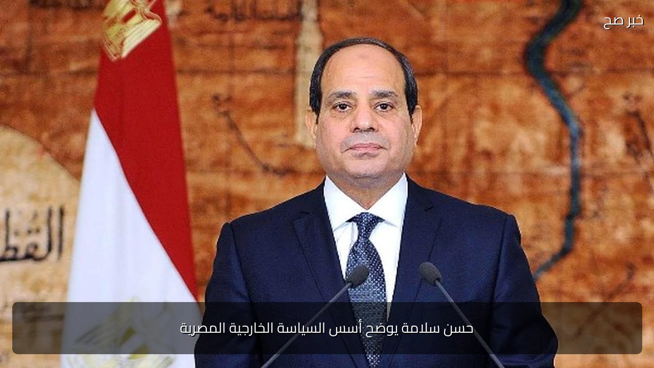 حسن سلامة يوضح أسس السياسة الخارجية المصرية