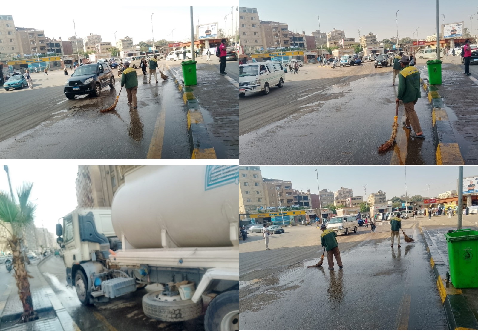 حملات مكثفة لرفع كفاءة النظافة بشوارع الهرم