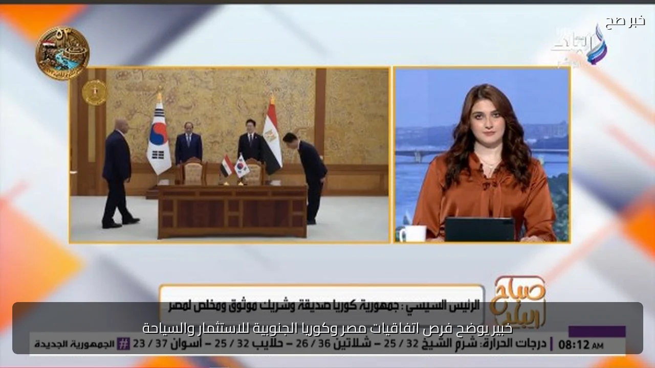 خبير يوضح فرص اتفاقيات مصر وكوريا الجنوبية للاستثمار والسياحة