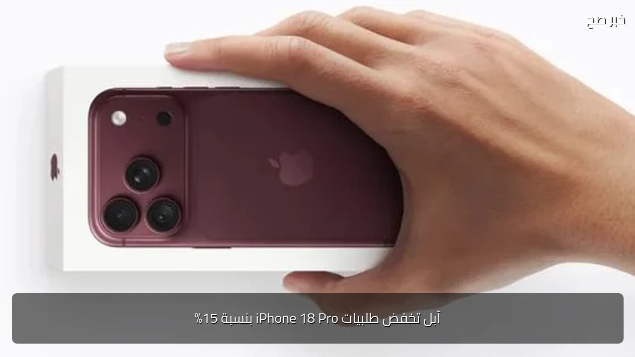 آبل تخفض طلبيات iPhone 18 Pro بنسبة 15%