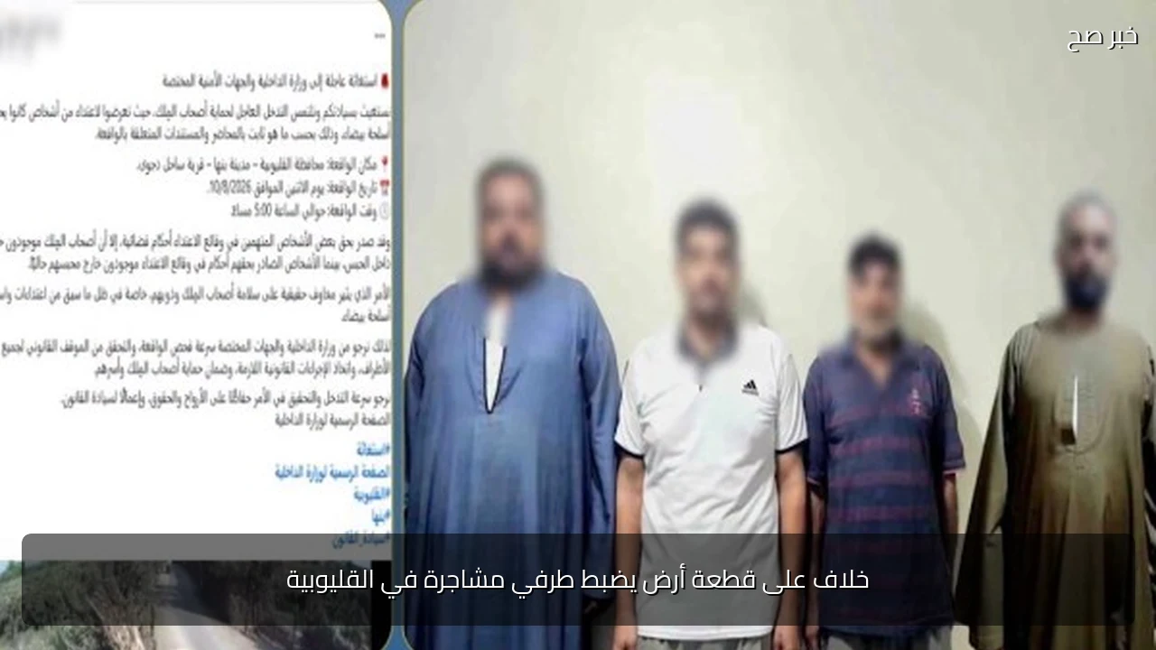 خلاف على قطعة أرض يضبط طرفي مشاجرة في القليوبية