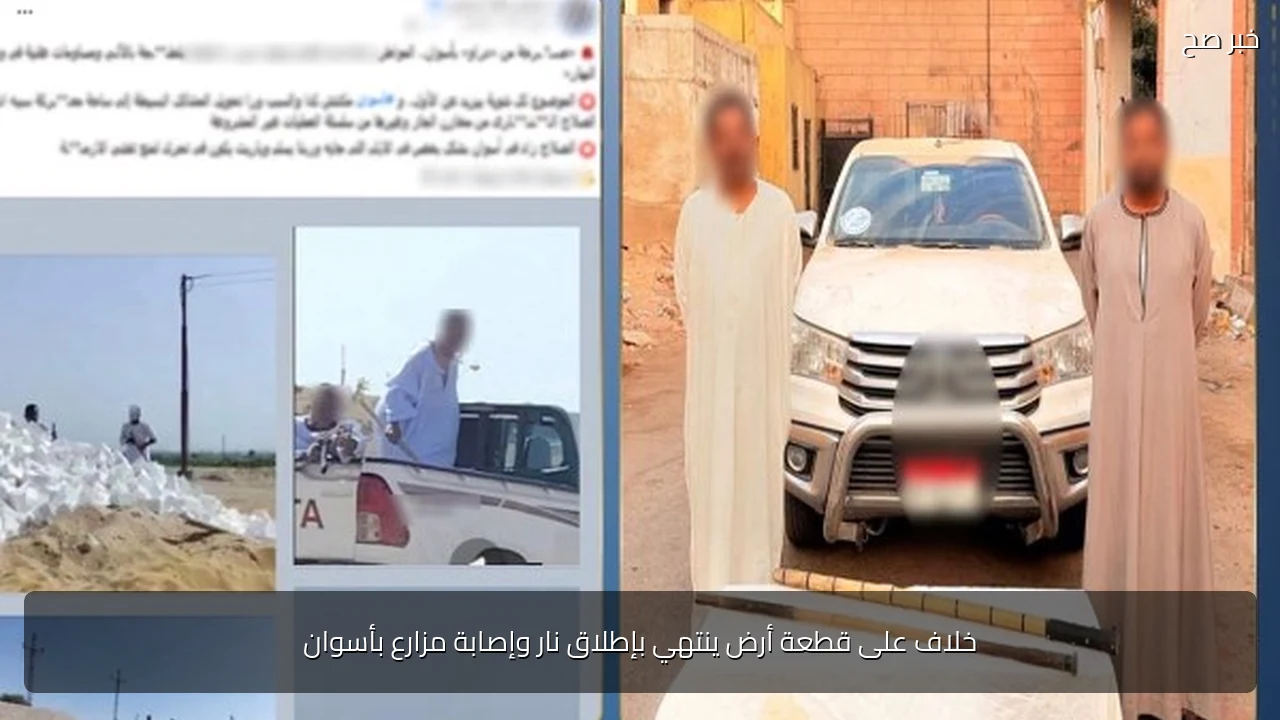 خلاف على قطعة أرض ينتهي بإطلاق نار وإصابة مزارع بأسوان