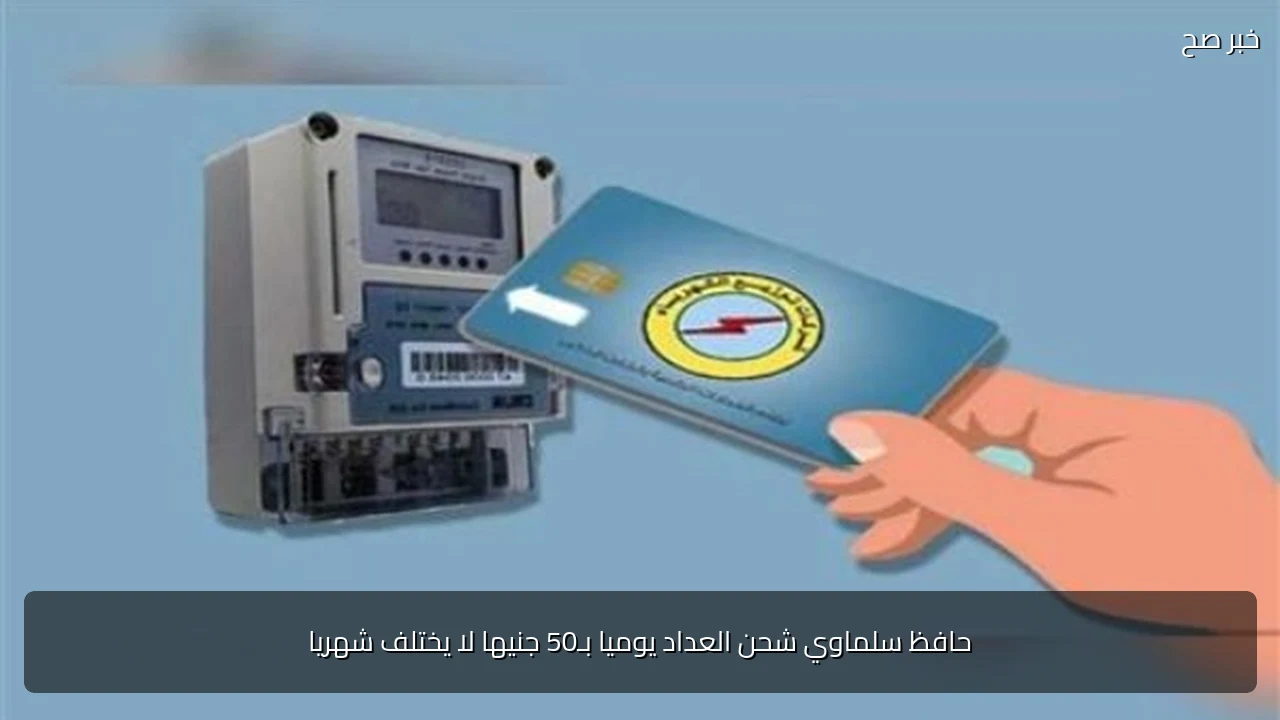 حافظ سلماوي شحن العداد يوميا بـ50 جنيها لا يختلف شهريا