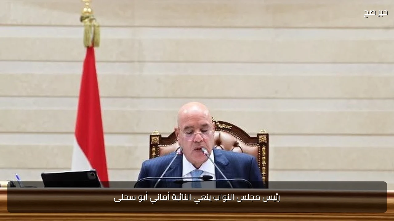 رئيس مجلس النواب ينعي النائبة أماني أبو سحلى