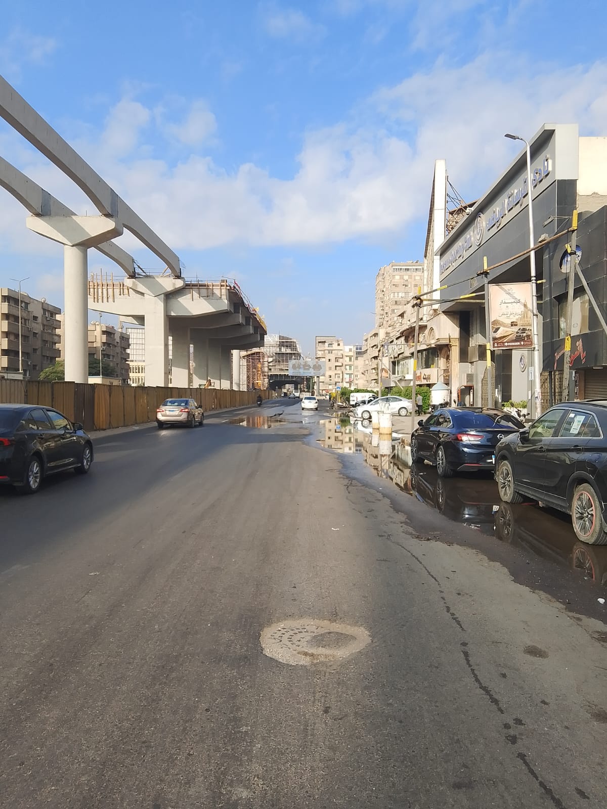 رفع تجمعات المياه بشارع 26 يوليو أمام نادي الترسانة رفع تجمعات المياه بشارع 26 يوليو أمام نادي الترسانة