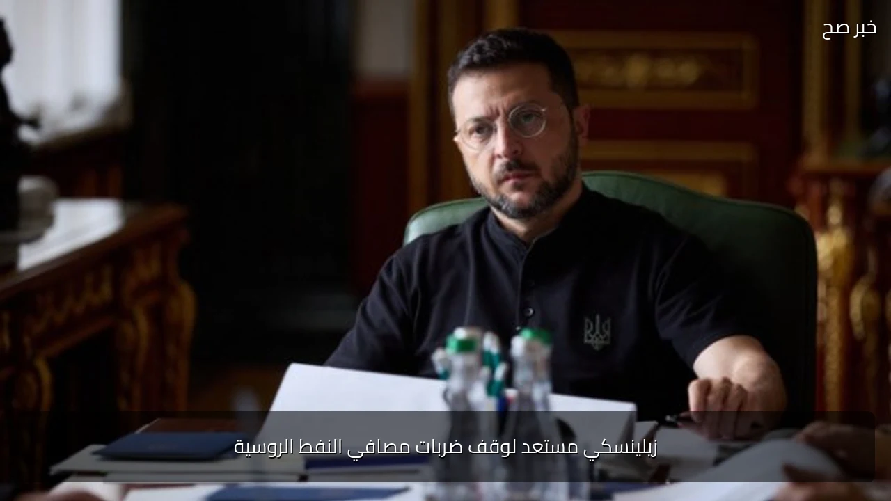 زيلينسكي مستعد لوقف ضربات مصافي النفط الروسية