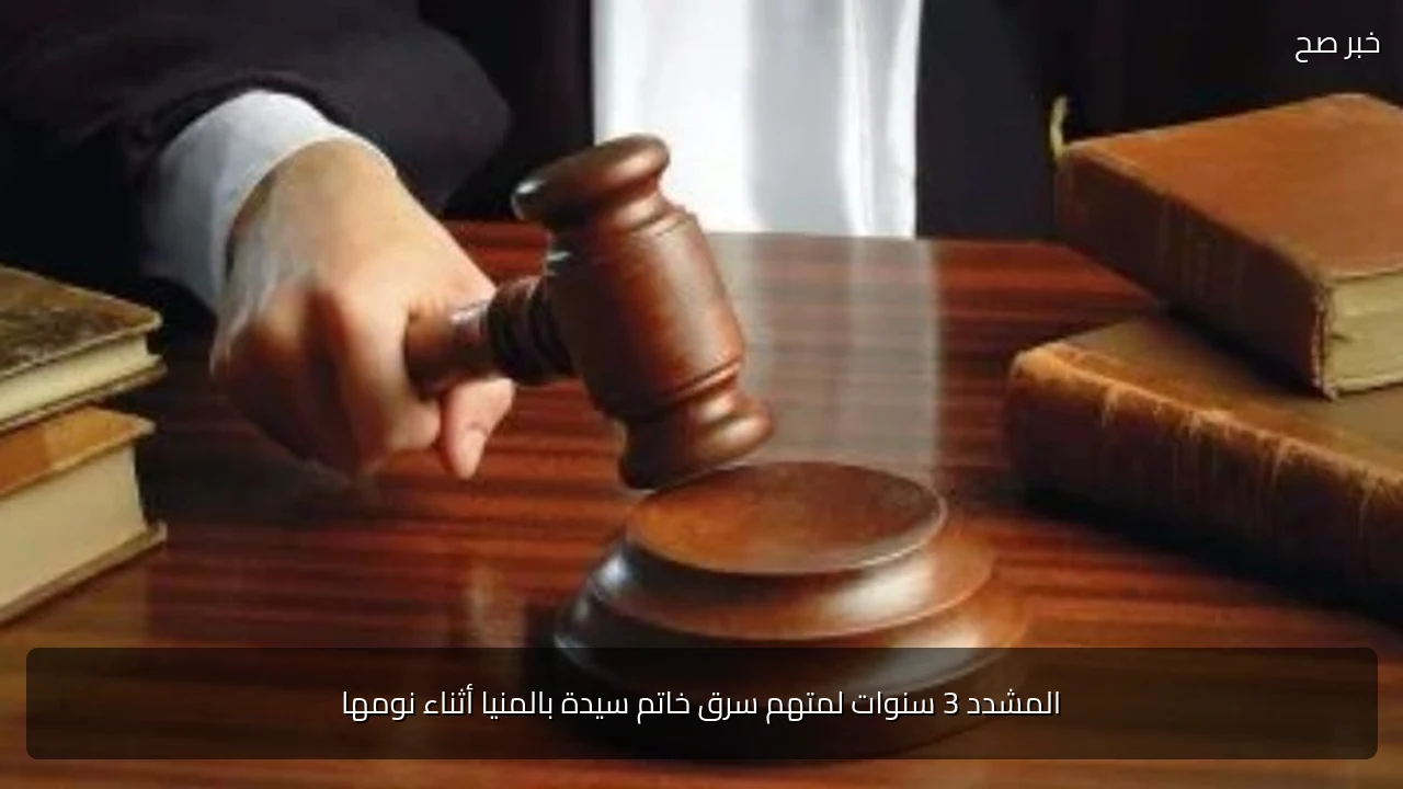 المشدد 3 سنوات لمتهم سرق خاتم سيدة بالمنيا أثناء نومها