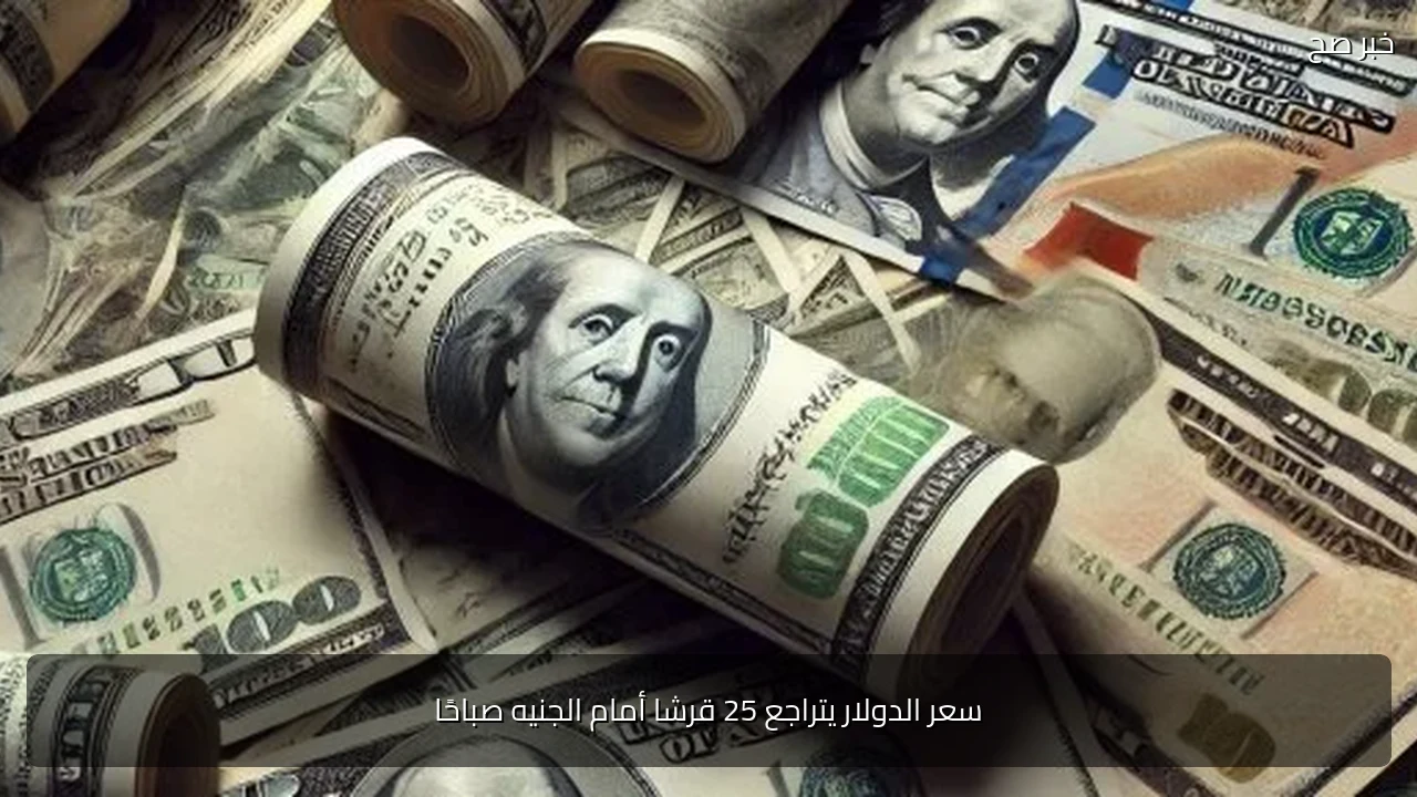 سعر الدولار يتراجع 25 قرشا أمام الجنيه صباحًا