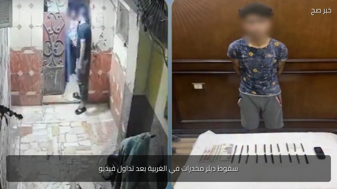 سقوط ديلر مخدرات في الغربية بعد تداول فيديو