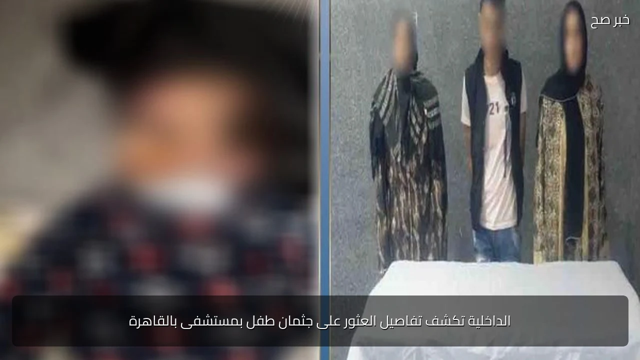الداخلية تكشف تفاصيل العثور على جثمان طفل بمستشفى بالقاهرة