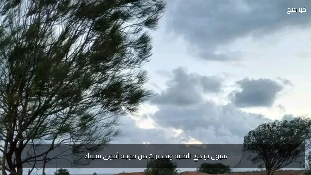 سيول بوادي الطيبة وتحذيرات من موجة أقوى بسيناء