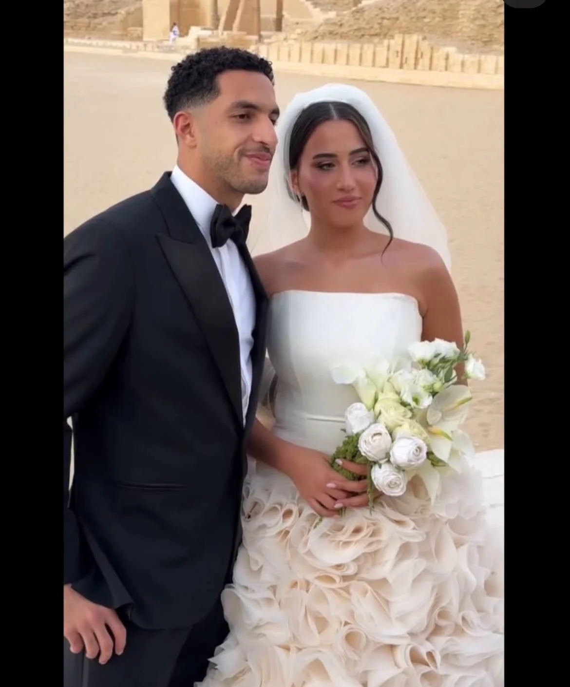 أول صورة لمصطفى شوبير مع عروسته أول صورة لمصطفى شوبير مع عروسته