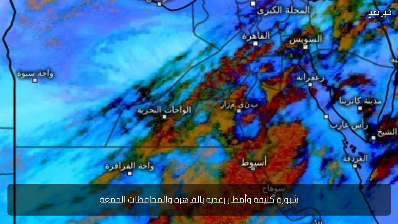 شبورة كثيفة وأمطار رعدية بالقاهرة والمحافظات الجمعة