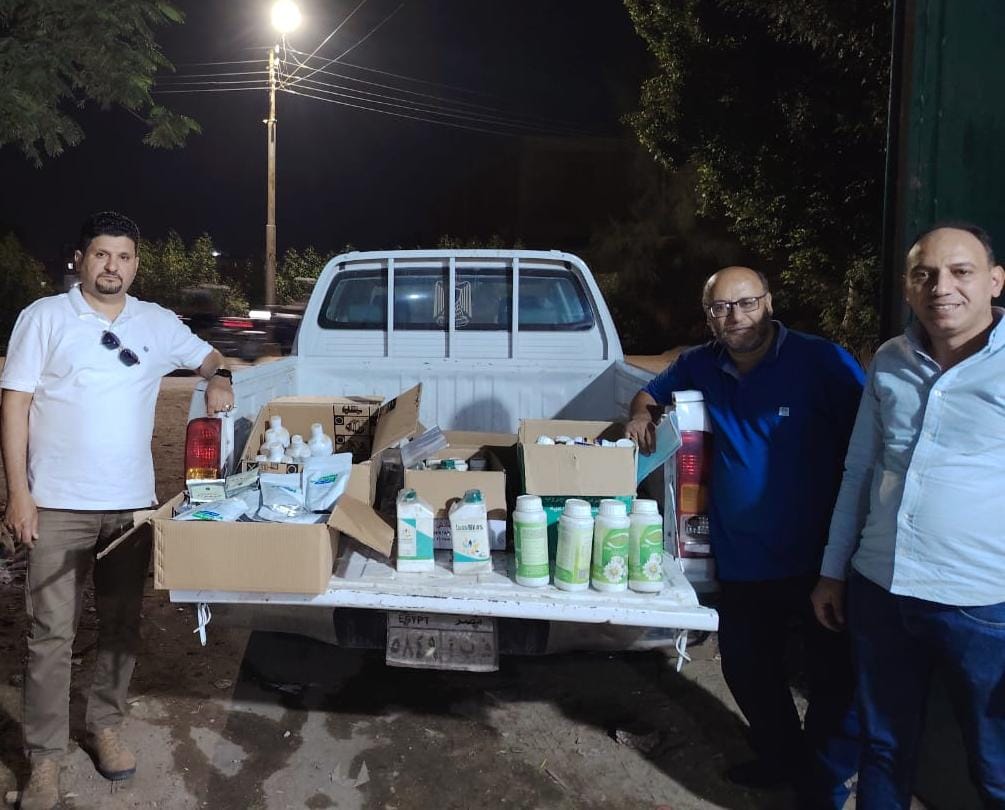 ضبط 2 طن ونصف أعلاف مغشوشة وأدوية منتهية بالفيوم ضبط 2 طن ونصف أعلاف مغشوشة وأدوية منتهية بالفيوم