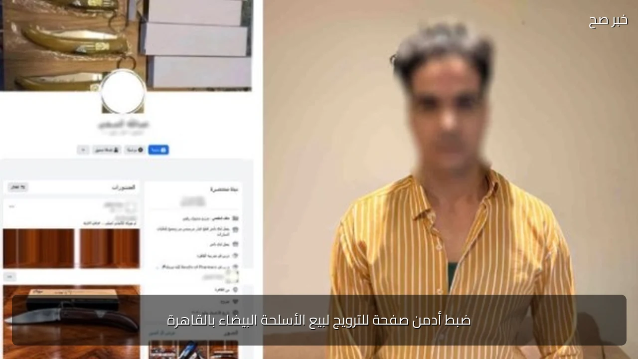 ضبط أدمن صفحة للترويج لبيع الأسلحة البيضاء بالقاهرة