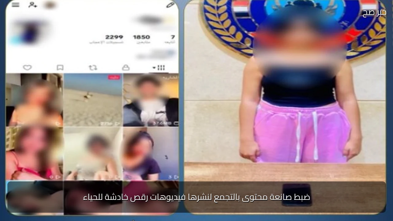 ضبط صانعة محتوى بالتجمع لنشرها فيديوهات رقص خادشة للحياء