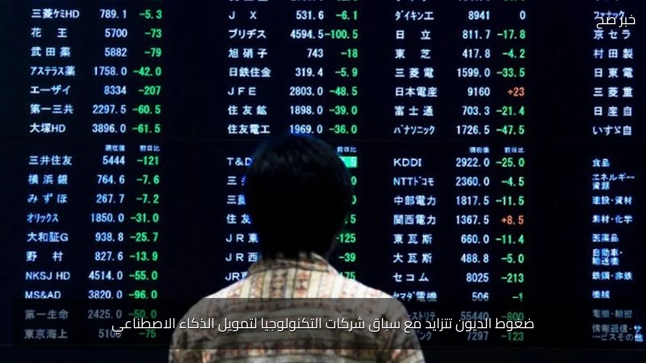 ضغوط الديون تتزايد مع سباق شركات التكنولوجيا لتمويل الذكاء الاصطناعي