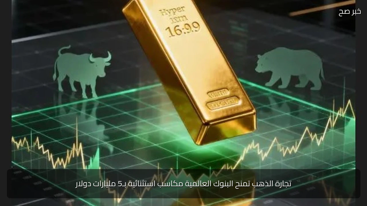 تجارة الذهب تمنح البنوك العالمية مكاسب استثنائية بـ5 مليارات دولار